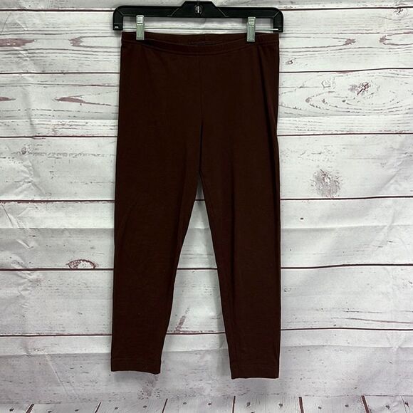 Peruvian Connection Pants - Peruvian Connection Size S Brown Cropped Leggings